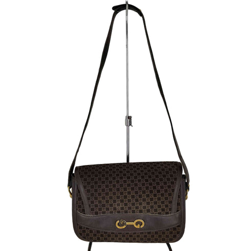グッチ GUCCI OLD オールド GG柄 スエード ショルダーバッグ レディース