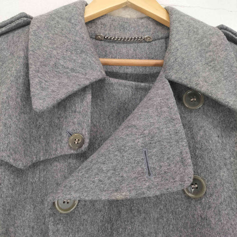 アニオナ AGNONA MADE IN ITALY ダブル ウールトレンチコート メンズ