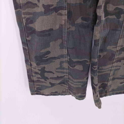 ウッドランドカモ バギー デニム パンツ レディース JPN:XL