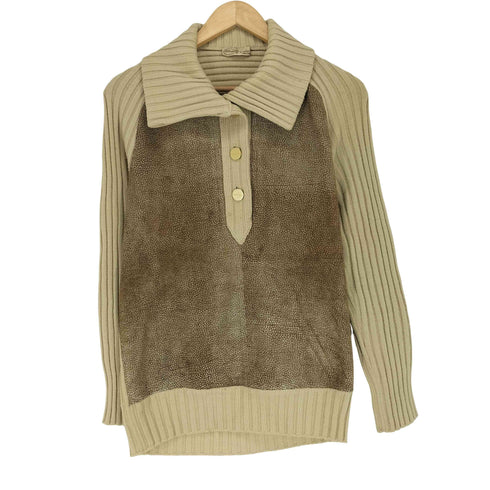 redwall MADE IN ITALY スエード切替ニット レディース 48