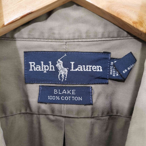 ポロバイラルフローレン Polo by RALPH LAUREN 90s BLAKE ポニー刺繍 ボタンダウン L/S シャツ メンズ import:XL