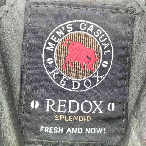 REDOX カウレザー ジップアップブルゾン メンズ import:M