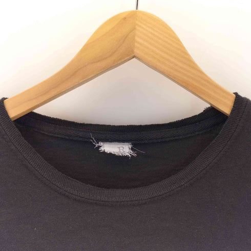 裾シングル 偉人プリント L/S Tシャツ メンズ