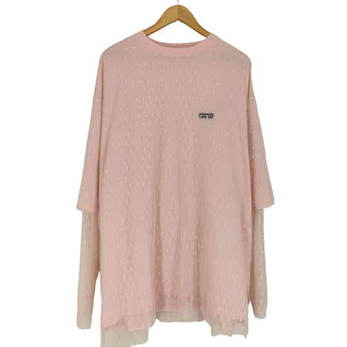 リトルサニーバイト little sunny bite fake layered tulle long tee レディース M