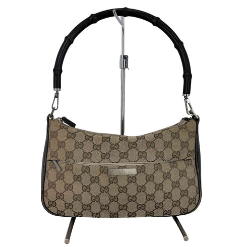 グッチ GUCCI GGキャンバス バンブー アクセサリーポーチ レディース