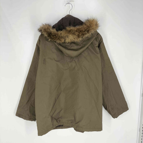 ABURAYSIA ラクーンファー フーデッド パテッドジャケット メンズ JPN:L
