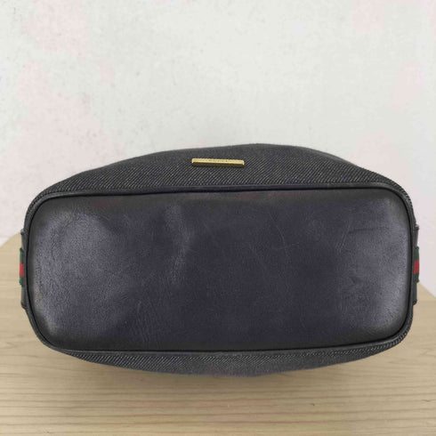 グッチ GUCCI シェリーライン デニム ハンドバッグ レディース