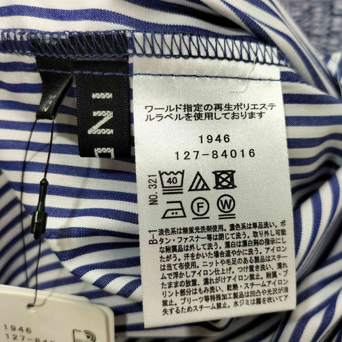 インディヴィ INDIVI 25SS 胸元タックフリル長袖ブラウス レディース JPN:13号