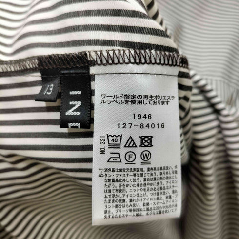 インディヴィ INDIVI 25SS 胸元タックフリル長袖ブラウス レディース JPN:13号