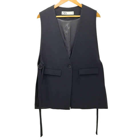 ザラ ZARA バックル ベスト ジレ レディース import:L