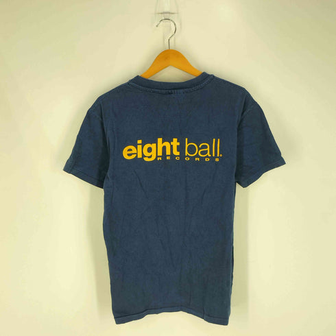 ヘインズ Hanes 90S USA製 eight ball records 両面プリントTシャツ シングルステッチ メンズ import:M