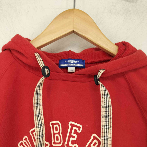 バーバリーブルーレーベル BURBERRY BLUE LABEL ノバチェック ロゴプリント ラグラン プルーオーバーパーカー レディース import:M