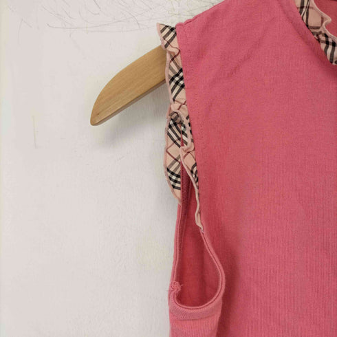 バーバリーロンドン BURBERRY LONDON ノバチェック ワンポイント刺繍 ノースリーブトップス タンクトップ レディース 160A