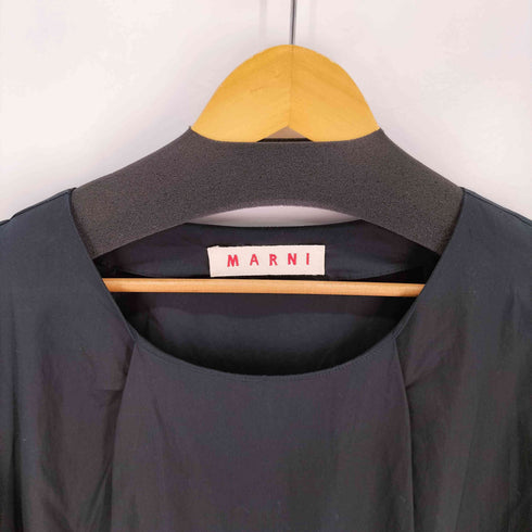 マルニ MARNI ボリュームスリーブ ひざ丈 コットンワンピース レディース EUR:40