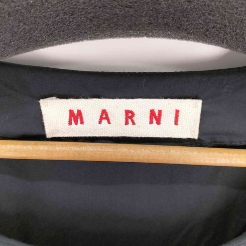 マルニ MARNI ボリュームスリーブ ひざ丈 コットンワンピース レディース EUR:40