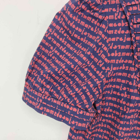 マークバイマークジェイコブス Marc by Marc Jacobs 英字 総柄 半袖 チュニック ワンピース レディース US:0-2