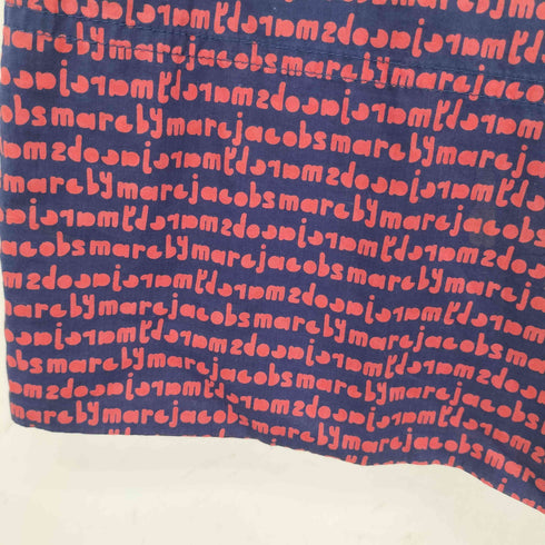 マークバイマークジェイコブス Marc by Marc Jacobs 英字 総柄 半袖 チュニック ワンピース レディース US:0-2