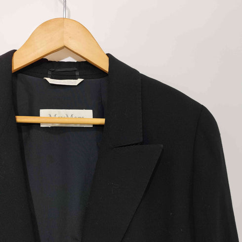 マックスマーラ MAX MARA FLOWOOL ボタンレス テーラードジャケット ボレロ レディース JPN:38