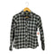 エディーバウアー Eddie Bauer 00s 緑タグ タータンチェック L/S フリンジシャツ レディース import:M