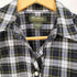 エディーバウアー Eddie Bauer 00s 緑タグ タータンチェック L/S フリンジシャツ レディース import:M