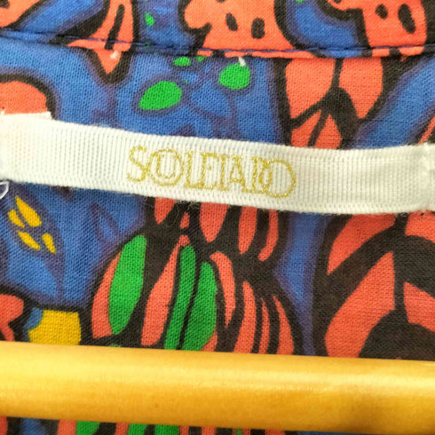 SOLEIADO 総柄ノースリーブワンピース レディース