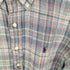 ラルフローレン RALPH LAUREN CUSTOM FIT リネン100 チェック S/S ボタンダウンシャツ メンズ L