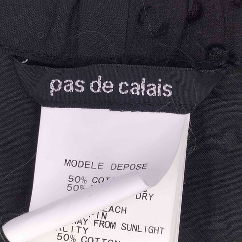 パドカレ pas de calais ドット襟 レーヨン混 タック チュニックワンピース レディース JPN:38