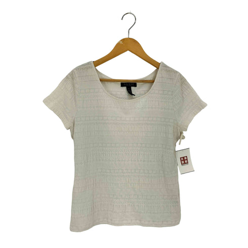 ローレンラルフローレン LAUREN RALPH LAUREN 90s~00s 緑タグ シャーリング ラウンドネック S/S Tシャツ レディース import:L