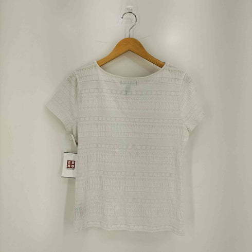 ローレンラルフローレン LAUREN RALPH LAUREN 90s~00s 緑タグ シャーリング ラウンドネック S/S Tシャツ レディース import:L