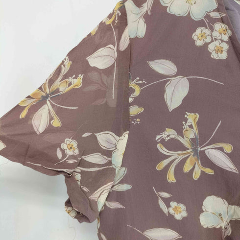 ローラアシュレイ LAURA ASHLEY 花柄 半袖 シルクワンピース レディース 13