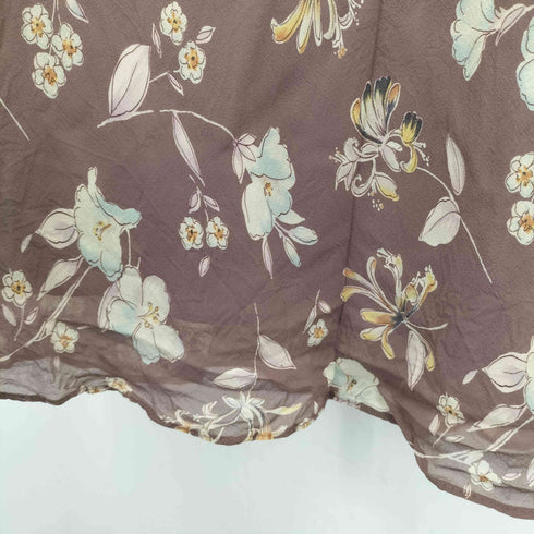 ローラアシュレイ LAURA ASHLEY 花柄 半袖 シルクワンピース レディース 13