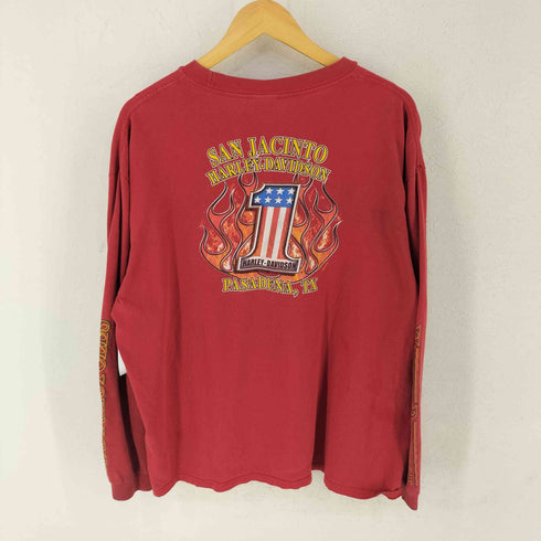 ハーレーダビッドソン HARLEY-DAVIDSON 袖プリント ポケット L/S Tシャツ メンズ XL