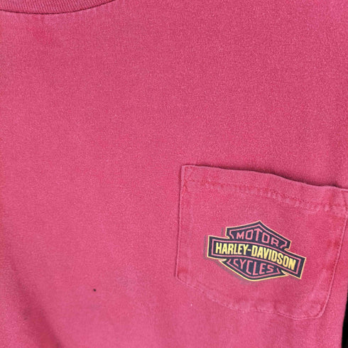ハーレーダビッドソン HARLEY-DAVIDSON 袖プリント ポケット L/S Tシャツ メンズ XL