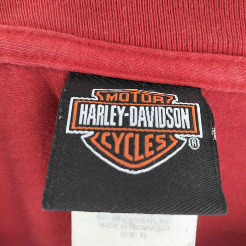 ハーレーダビッドソン HARLEY-DAVIDSON 袖プリント ポケット L/S Tシャツ メンズ XL