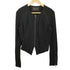 ビーシービージーマックスアズリア BCBG MAXAZRIA 切替デザインノーカラーライダースジャケット レディース import:S