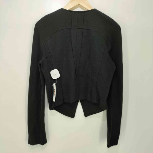 ビーシービージーマックスアズリア BCBG MAXAZRIA 切替デザインノーカラーライダースジャケット レディース import:S
