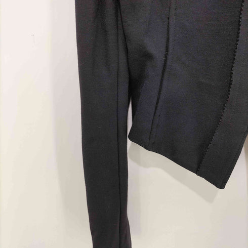 ビーシービージーマックスアズリア BCBG MAXAZRIA 切替デザインノーカラーライダースジャケット レディース import:S