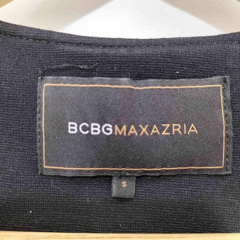 ビーシービージーマックスアズリア BCBG MAXAZRIA 切替デザインノーカラーライダースジャケット レディース import:S