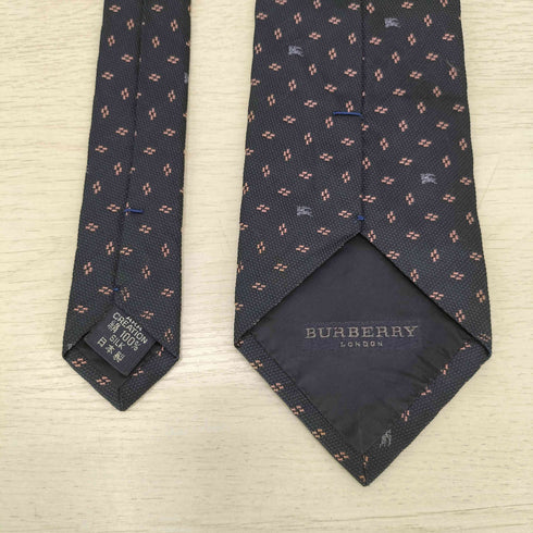バーバリーロンドン BURBERRY LONDON 日本製 シルク総柄ネクタイ メンズ
