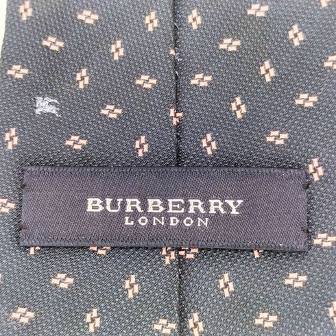 バーバリーロンドン BURBERRY LONDON 日本製 シルク総柄ネクタイ メンズ