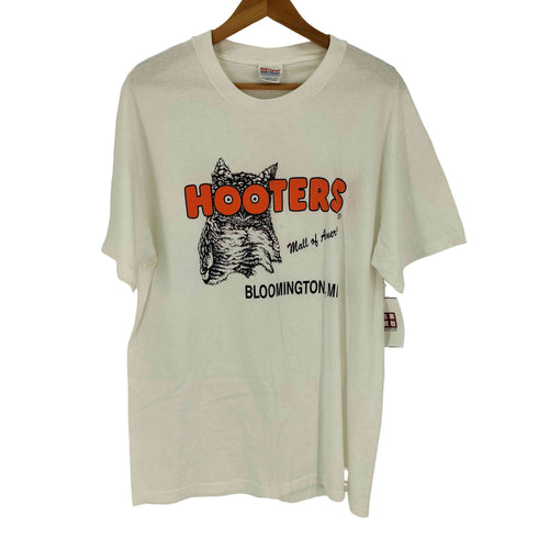 ヘインズ Hanes 90S USA製 HOOTERS 両面プリント S/S Tシャツ メンズ import:L