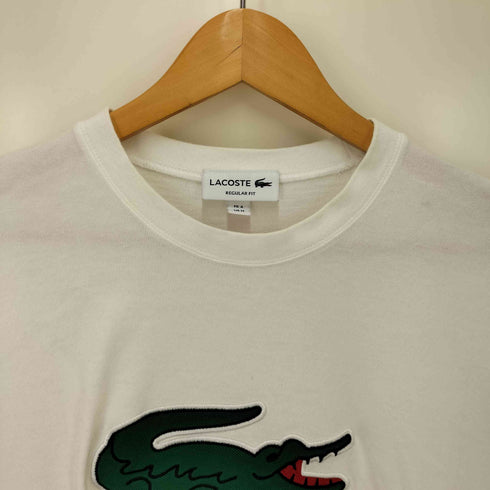ラコステ LACOSTE ビッグ ロゴ 刺繍 S/S クルーネック Tシャツ メンズ import:M