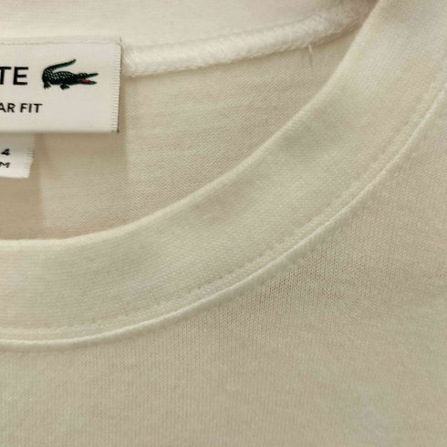 ラコステ LACOSTE ビッグ ロゴ 刺繍 S/S クルーネック Tシャツ メンズ import:M