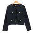 ザラ ZARA クロップド フェイクポケット ノーカラージャケット レディース import:XS