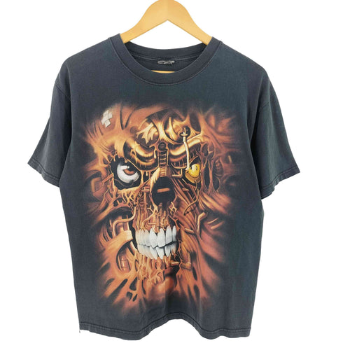 ドクロプリント Tシャツ メンズ