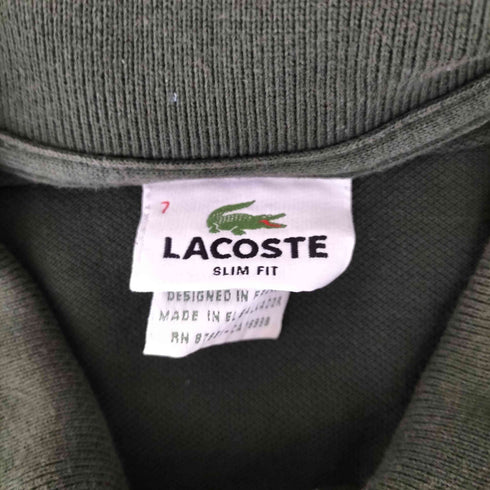 ラコステ LACOSTE SLIM FIT ワンポイントロゴ 鹿の子ポロシャツ メンズ 7