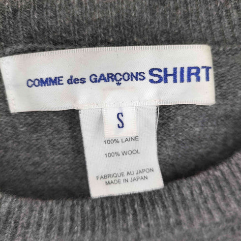 コムデギャルソンシャツ COMME des GARCONS SHIRT ウール クルーネックニット メンズ S