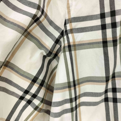 ポロラルフローレン POLO RALPH LAUREN Relaxed Fit Plaid Puff-Sleeve Shirt 現行タグ チェック フリルカラー 七分袖 パフスリーブシャツ レディース US:0-2