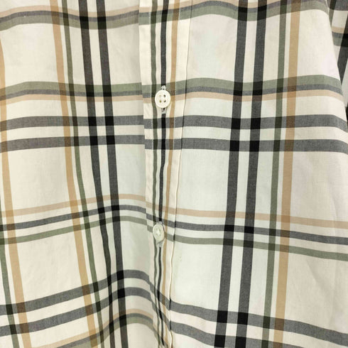 ポロラルフローレン POLO RALPH LAUREN Relaxed Fit Plaid Puff-Sleeve Shirt 現行タグ チェック フリルカラー 七分袖 パフスリーブシャツ レディース US:0-2