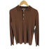 イッセイミヤケ ISSEY MIYAKE 96SS レーヨンポリ L/S ポロシャツ レディース M